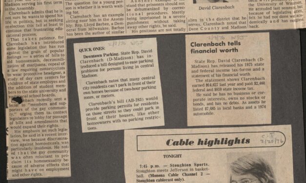 1975-1976 scrapbook and clippings documents – number 3, 1975 – 1976 (Box 4, 3)