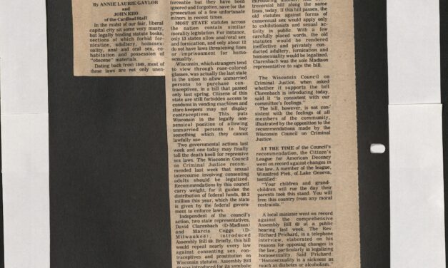 1976-1977 scrapbook and clippings documents – numbers 2 + 3, 1976 – 1977 (Box 4, 564)