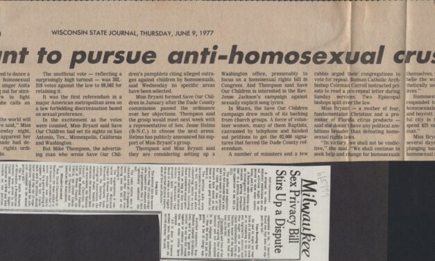 1977-1978 scrapbook and clippings documents – number 1, 1977 – 1978 (Box 5, 1)