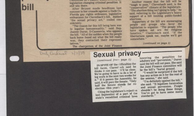 1977-1978 scrapbook and clippings documents – number 2, 1977 – 1978 (Box 5, 2)