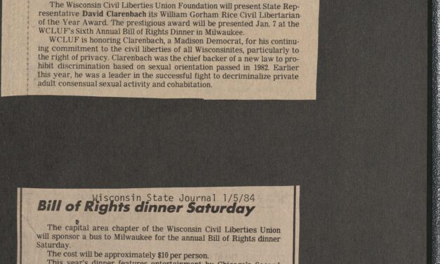 1983-1984 scrapbook and clippings documents – number 3, 1983 – 1984 (Box 7, 1)