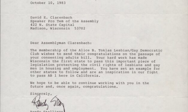 AB 70; Correspondence received, 1982-1983, 1985, 1987, 1990 (Box 5, 9)