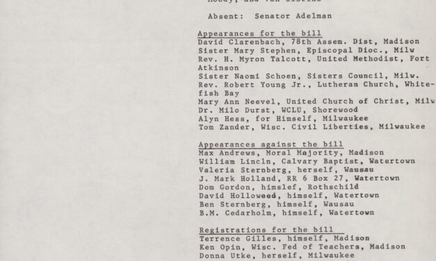 AB 70; State hearing, 1981-1982 (Box 5, 19)