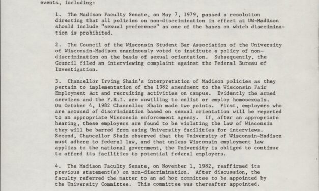 Chapter 112; Enforcement (UW bulletins and pamphlets), 1977, 1982, 1984 (Box 6, 2)