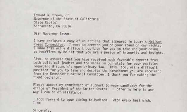 Correspondence from Brown, 1979-1980 (Box 2, 15)