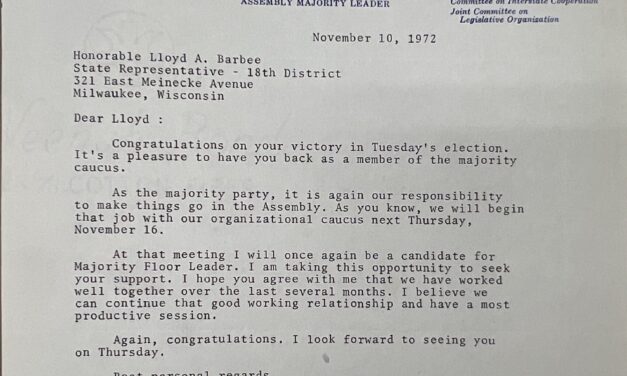 Legislative and Subject Files; Congratulatory and Complimentary Letters, 1964-1976, undated (Box 23, 21)