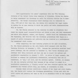 Miriam Ben-Shalom Papers